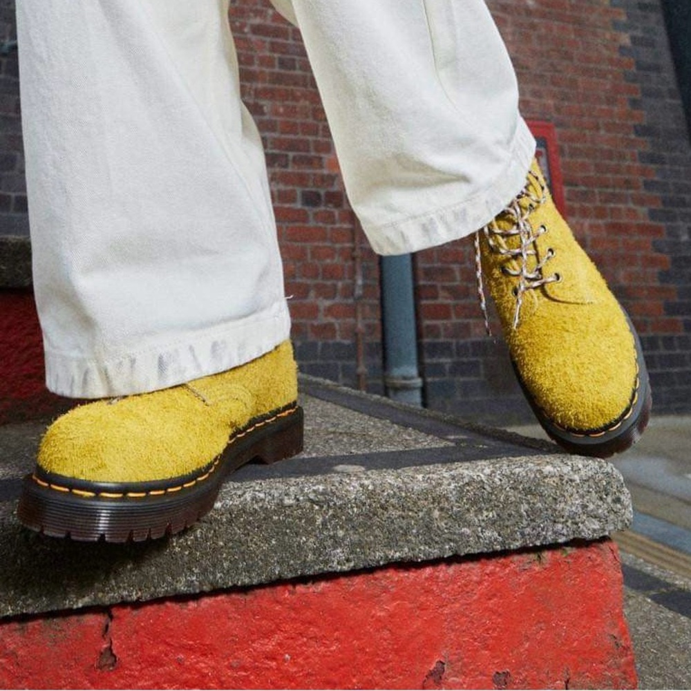 Dr.Martens Unisex 939 Ben Suede In Moss Green Padded Collar Lace Up  Boots New